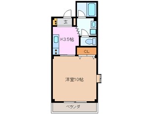 泊駅 徒歩17分 3階の物件間取画像